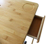 SEAFON Mesa De Bambú Con Ventilador Cooler Para Laptop De 10 - 16 pulgadas