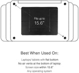 memumi Invisible Soporte Portátil Ajustable para Laptop, Soporte Adhesivo para Laptop Stand Compatible con MacBook, Air, Pro, tabletas y computadoras portátiles de hasta 15.6" (Negro)