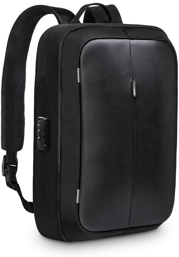 RedLemon Mochila Backpack Antirrobo De Lujo con Candado, Múltiples Compartimentos para Laptop de 15” y Tablet, Puerto USB Integrado, Impermeable, Diseño Moderno Elegante Minimalista, Ergonómica