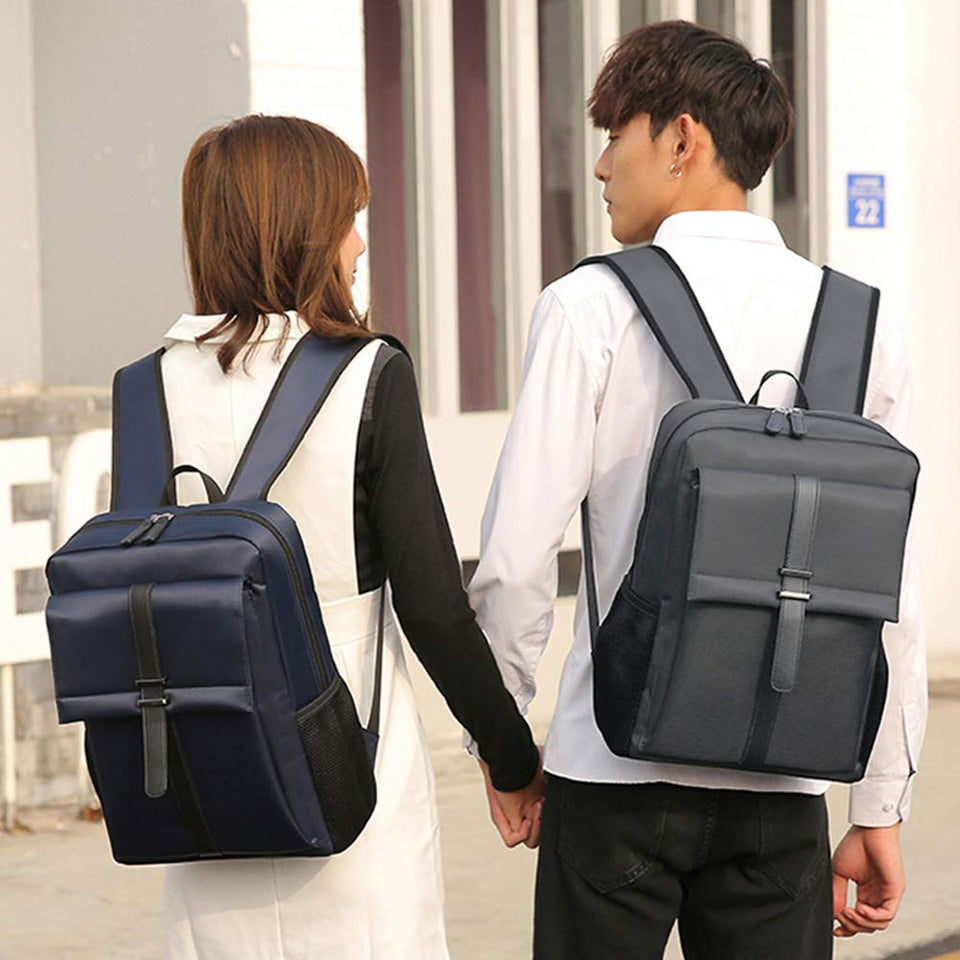 EUATEO Mochila para computadora de la Universidad 2019 de 16 Pulgadas, Trabajo, Estudio, Viaje, Exterior, Mochila Impermeable para Hombres y Mujeres (Gray)