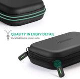 UGREEN Funda de Disco Duro Externo 2.5" Estuche EVA Neopreno con Cierre Cremallera y Bolsillos Compartimentos con Malla, Western Digital, Seagate, Toshiba HD, Cables, Tarjetas SD/TF, Memoria USB