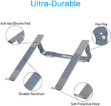 Soporte Ajustable para computadora portátil, CHOETECH Base para laptop Aluminio Desmontable Para MacBook Air, MacBook Pro,Chromebook,Samsung,Acer,HP,Dell y otro computadora portátil ordenador 9" y 17"