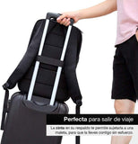 RedLemon Mochila Backpack Antirrobo De Lujo con Candado, Múltiples Compartimentos para Laptop de 15” y Tablet, Puerto USB Integrado, Impermeable, Diseño Moderno Elegante Minimalista, Ergonómica