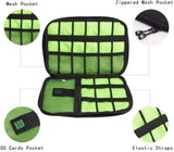 Rybron Organizador de Cables de Viaje, Accesorios de electrónica portátil Estuches para Discos Duros, Cables de Carga, Cargador USB, Negro