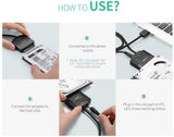 UGREEN USB 3.0 a SATA III Adaptador con UASP Integrado Compatible con Discos Duros HDD SSD de 2.5" y 3.5" con 12V Adaptador de Corriente Incluido (USB 3.0 a SATA con UASP)