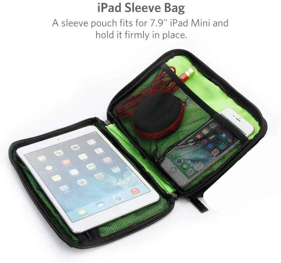 Rybron Organizador de Cables de Viaje, Accesorios de electrónica portátil Estuches para Discos Duros, Cables de Carga, Cargador USB, Negro