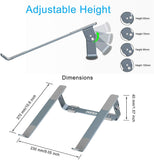 Soporte Ajustable para computadora portátil, CHOETECH Base para laptop Aluminio Desmontable Para MacBook Air, MacBook Pro,Chromebook,Samsung,Acer,HP,Dell y otro computadora portátil ordenador 9" y 17"