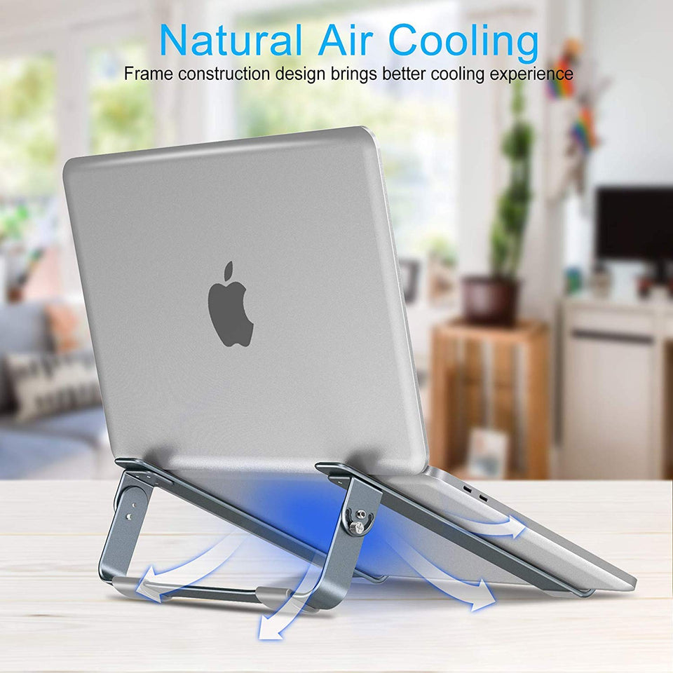 Soporte Ajustable para computadora portátil, CHOETECH Base para laptop Aluminio Desmontable Para MacBook Air, MacBook Pro,Chromebook,Samsung,Acer,HP,Dell y otro computadora portátil ordenador 9" y 17"