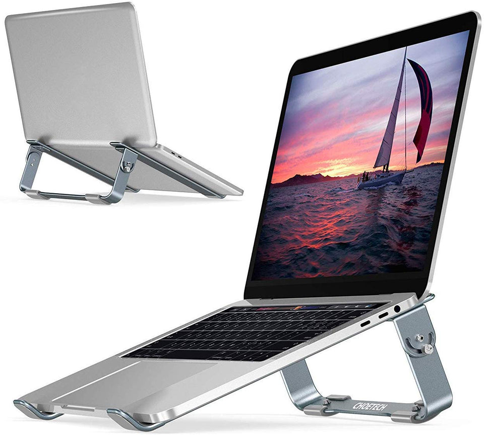 Soporte Ajustable para computadora portátil, CHOETECH Base para laptop Aluminio Desmontable Para MacBook Air, MacBook Pro,Chromebook,Samsung,Acer,HP,Dell y otro computadora portátil ordenador 9" y 17"