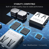 UGREEN Hub USB C 3.1 Adaptador, USB Tipo C a 4K HDMI, RJ45 1000Mbps RJ45, Power Delivery 100W, Lector Tarjeta SD/TF, 3 Puertos USB 3.0 para Macbook Air 2018 Macbook Pro, Dell XPS, Asus Zenbook, Huawei