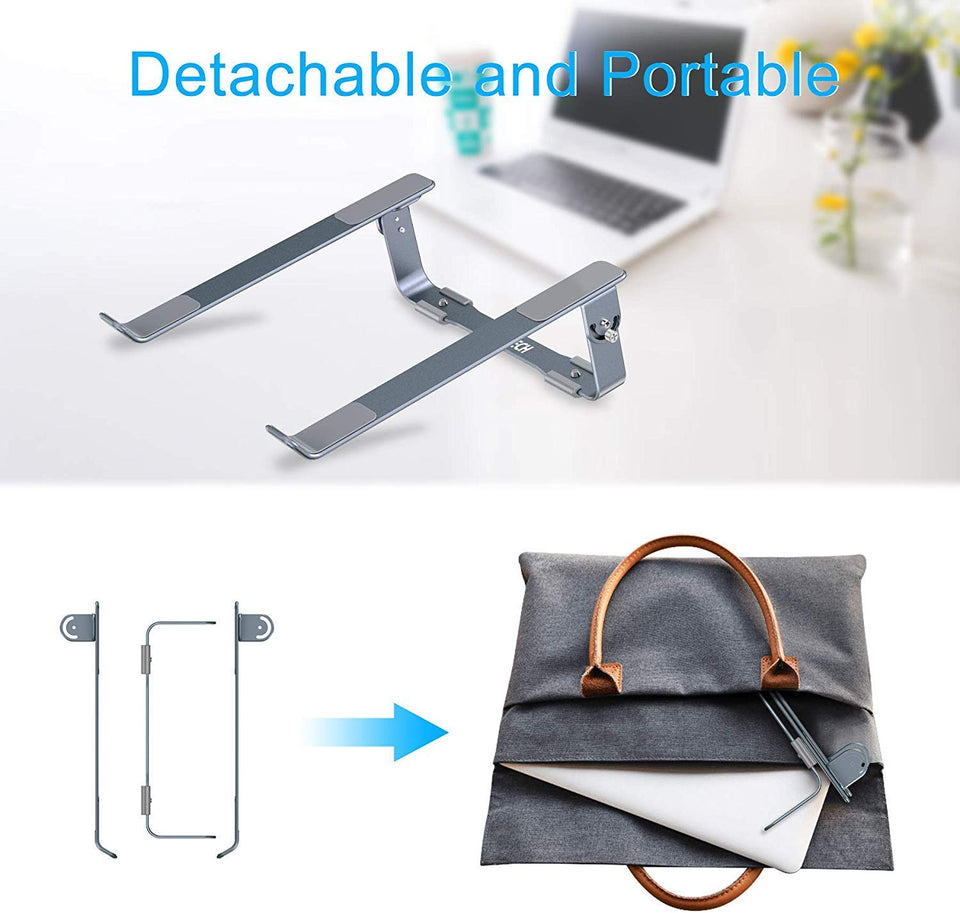 Soporte Ajustable para computadora portátil, CHOETECH Base para laptop Aluminio Desmontable Para MacBook Air, MacBook Pro,Chromebook,Samsung,Acer,HP,Dell y otro computadora portátil ordenador 9" y 17"