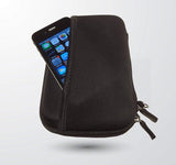 Cheelom Organizador Portátil, Bolsa para Accesorios Electrónicos, para Viajes, Impermeable, Funda Portable para Discos Duros, Cables USB, Auriculares, Móviles, Cargadores, Accesorios Digitales. -Negro