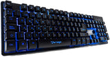 Vorago Keyboard502 Teclado Start The Game Alámbrico Metálico Multimedia Iluminado RGB USB, color Negro