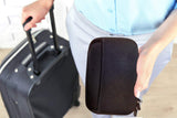 Cheelom Organizador Portátil, Bolsa para Accesorios Electrónicos, para Viajes, Impermeable, Funda Portable para Discos Duros, Cables USB, Auriculares, Móviles, Cargadores, Accesorios Digitales. -Negro