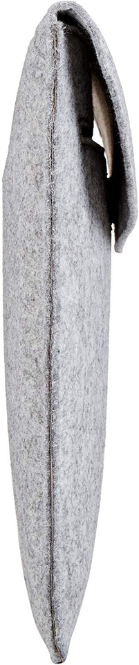 Amazon Basics Funda para portátil de 13", Fieltro, Gris Claro