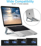 Soporte Ajustable para computadora portátil, CHOETECH Base para laptop Aluminio Desmontable Para MacBook Air, MacBook Pro,Chromebook,Samsung,Acer,HP,Dell y otro computadora portátil ordenador 9" y 17"