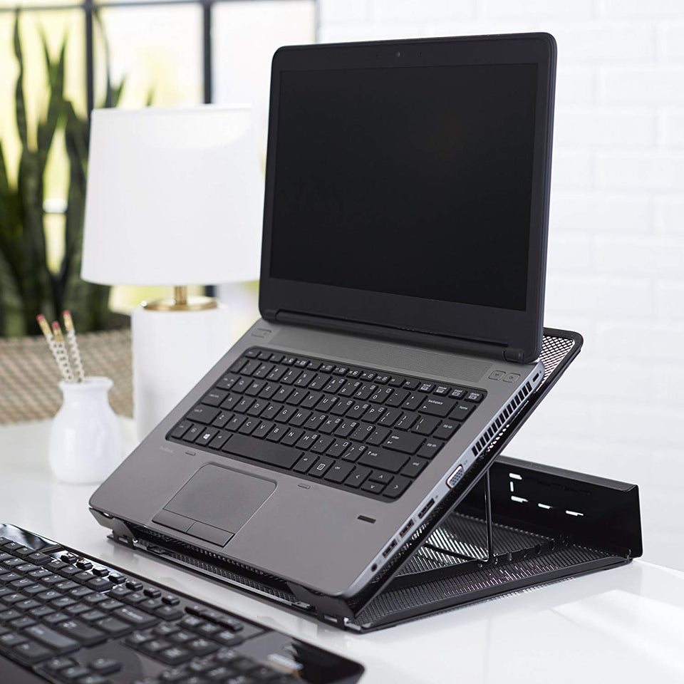Amazon Basics Soporte ventilado y Ajustable para Laptop