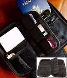 Cheelom Organizador Portátil, Bolsa para Accesorios Electrónicos, para Viajes, Impermeable, Funda Portable para Discos Duros, Cables USB, Auriculares, Móviles, Cargadores, Accesorios Digitales. -Negro