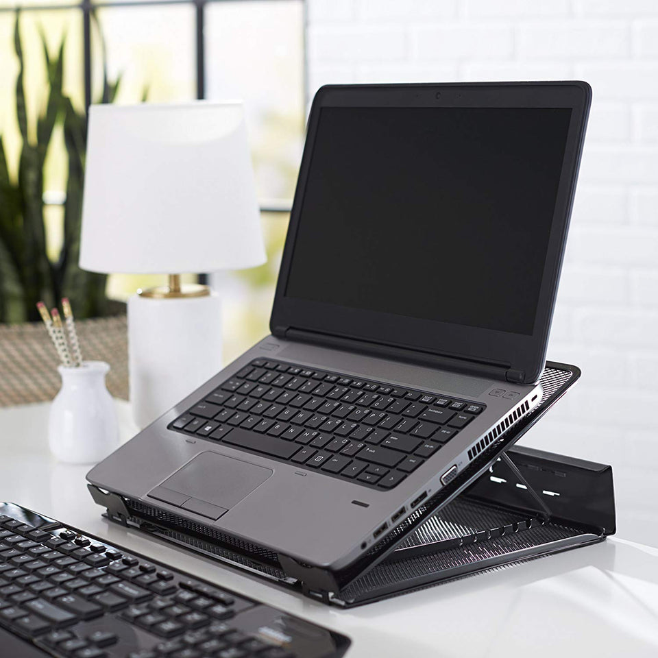 Amazon Basics Soporte ventilado y Ajustable para Laptop