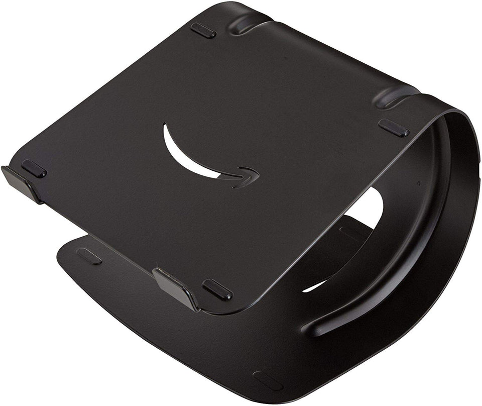 Amazon Basics Base de Aluminio para computadora portátil, Negro