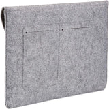 Amazon Basics Funda para portátil de 13", Fieltro, Gris Claro
