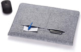 Amazon Basics Funda para portátil de 13", Fieltro, Gris Claro