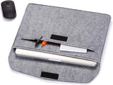 Amazon Basics Funda para portátil de 13", Fieltro, Gris Claro