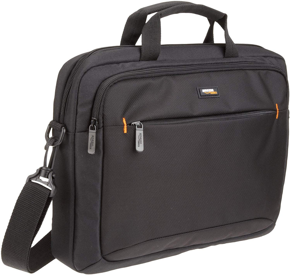 AmazonBasics Maletín para computadora portátil y tablet (hasta 14.1")